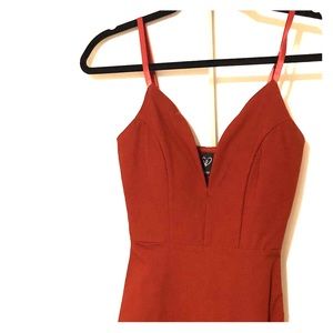 Rust color midi dress size M